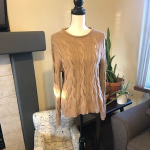 Women's tan Ralph Lauren sweater size m like new